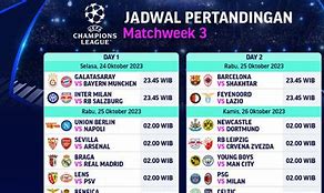 Jadwal Champion Sekarang